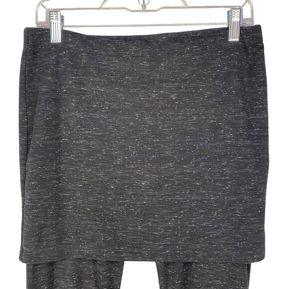 🖤 CAbi Skirted M’Leggings Black Heather Knit Pants - Women’s Small - Picture 2 of 7